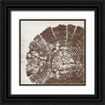 thumbnail image 1 of Murdock, Ramona 12x12 Black Ornate Wood Framed with Double Matting Museum Art Print Titled - Tree Rings III, 1 of 4