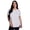 White, variant on RBX Active Women's Plus Size Quick Dry Short Sleeve Workout Top with Mesh Panels