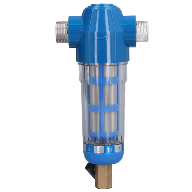 Water Purification Filter, Backwash Filter Stainless Steel Leakproof Rustproof For Farm For Home