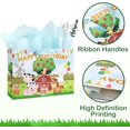 thumbnail image 3 of Farm Animals Theme Birthday Gift Bag - 13" Large Paper Gift Bags with Wrapping Paper and Greeting Card Cows Pigs Gifts Bag for Girls Baby Shower Birthday Party Supplies, 3 of 4