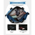 thumbnail image 4 of Expandable Luggage 3 Piece Sets Hardside Suitcase Set with Expandable Travel Duffle Bag,Blue, 4 of 12
