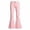 Pink, variant on Girls Casual Solid Color Flare Pants Kids Mid Waist Slim Bell Bottom Denim Trousers Soft Stretchy Streetwear Long Pants for School Daily Wear(Pink,11-12 Years)