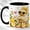 Black, variant on Duckling Boots Coffee Mug, Daisy Lemon Mug, Ceramic 11 oz