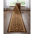 thumbnail image 1 of Well Woven Custom Size 22" Wide Runner Non-Slip Rubber Backed Machine Washable Hall Rug 22 Inches Wide x 55 Feet Long Runner (22" x 55' Runner) Brooklyn Trellis Red Geometric Indoor Outdoor Low Pile, 1 of 5