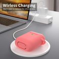 thumbnail image 2 of AirPods Case, Full Protective Silicone AirPods Accessories Cover Compatible with AirPods 1&2 Wireless and Wired Charging Case(Front LED Visible),Coral, 2 of 8