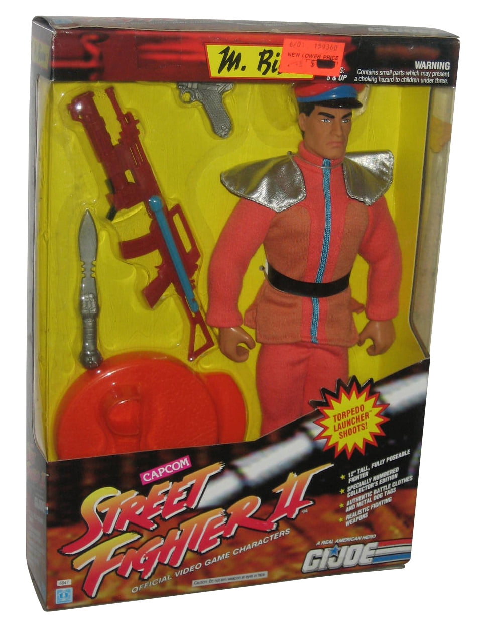 GI Joe Street Fighter II Edition (1993) Hasbro M. Bison 12Inch Action