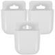 thumbnail image 1 of 3pcs Caja de almacenamiento de control remoto montado en la pared Contenedor de almacenamiento colgante de estante de carga para teléfono celular multifuncional (blanco), 1 of 5