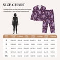 thumbnail image 4 of Yiaed Snake And Flower Print Pajamas Women's Long Sleeve Sleepwear Soft Button Down Loungewear Pjs Lounge Set Nightwear Womens Pajama Pants-Large, 4 of 7