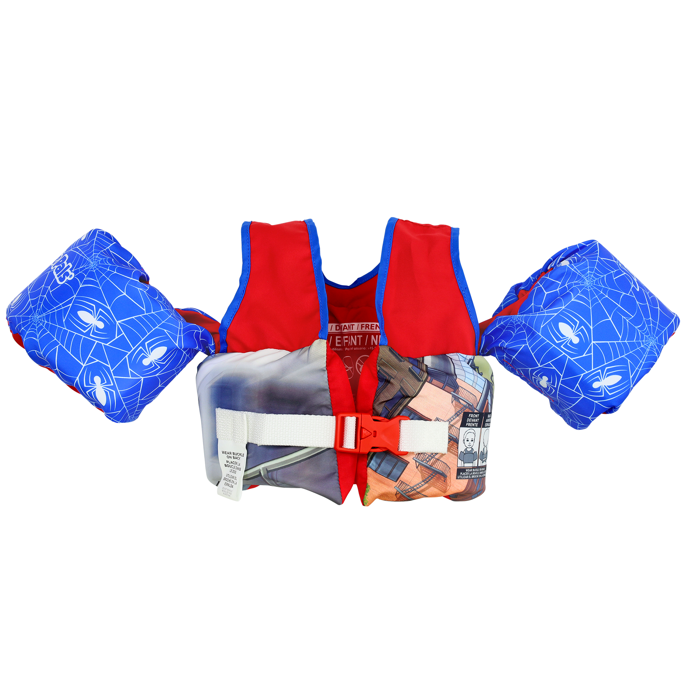 Spiderman Life Jacket for Kids, Children’s Paddle Pal Swim Life Vest, 33-55 lbs., Unisex