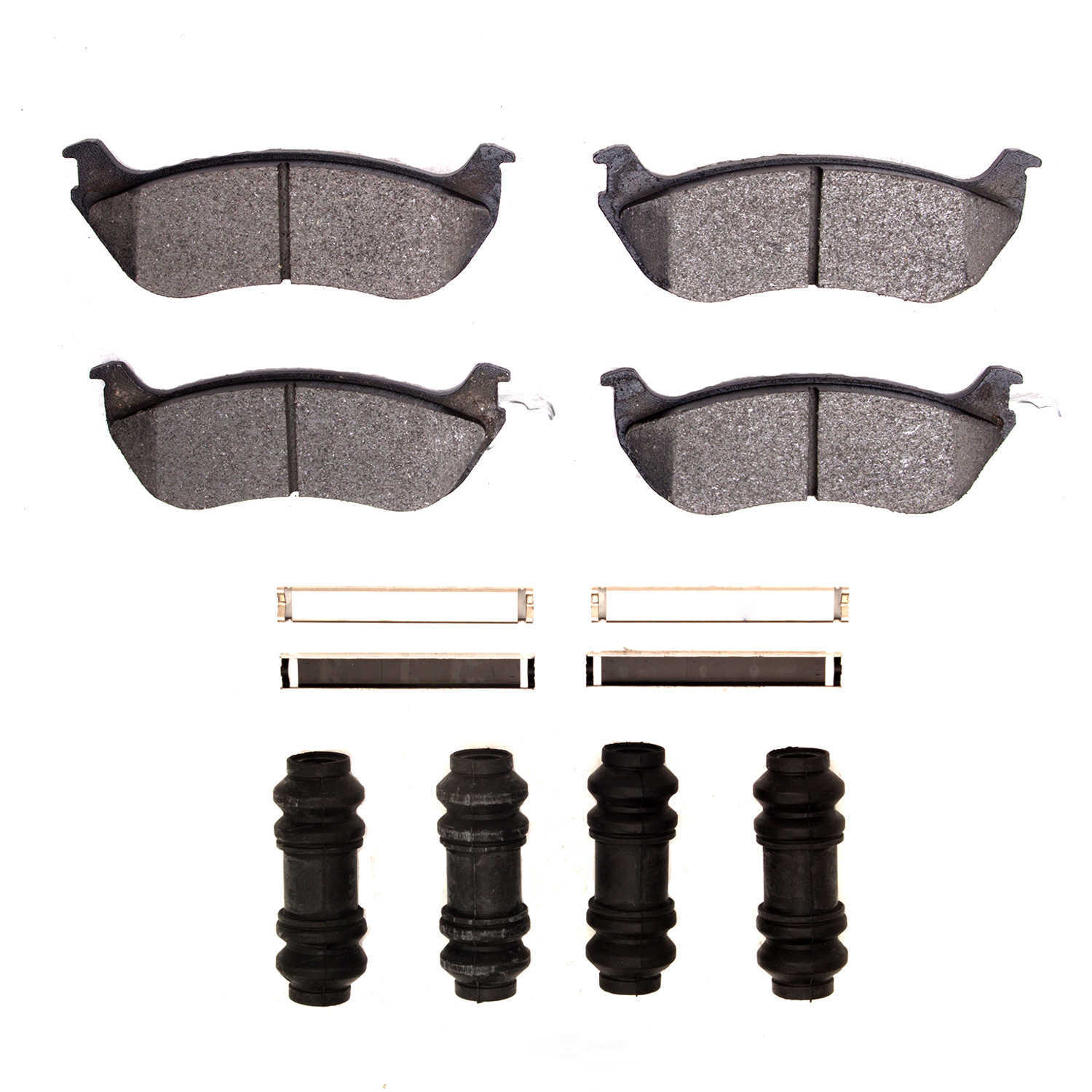 Dynamic Friction Company 1551-0674-01 DFC 5000 Advanced Brake Pads - Semi Metallic and Hardware Kit