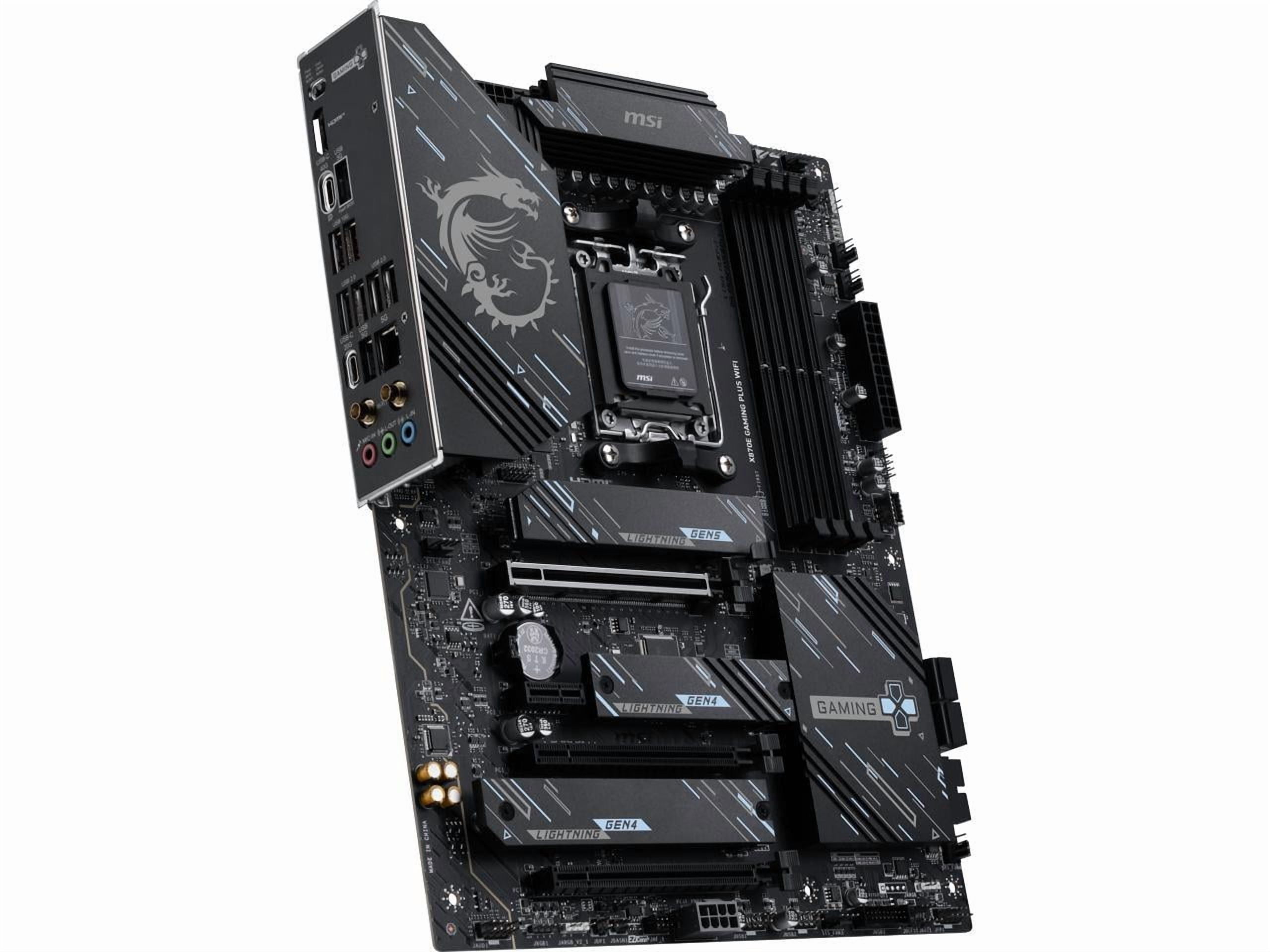 MSI X870E GAMING PLUS WIFI AM5 AMD X870E SATA 6GB/S  5G LAN DDR5 M.2 Wi-Fi 7 ATX Motherboard