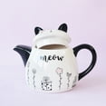 thumbnail image 2 of Ceramic Teapot Cartoon Decorative Cat Shape Tea Kettle Portable Small Ceramic Teapot, 2 of 6