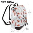 thumbnail image 2 of Disketp Koi Fish Corals,Spring Summer Mochila de Cuero para Mujer, Bolso de Espalda Antirrobo con Estilo para Viaje, Trabajo y Uso Diario, 2 of 4