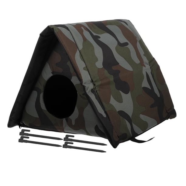 Casa para gatos aislada al aire libre, impermeable, para exteriores, para el invierno, refugio cálido y resistente a la intemperie para gatos y perros en el exterior