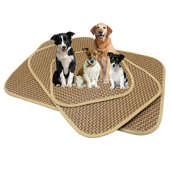 Walbest Dog Self Cooling Mat Pet, Breathable Summer Cooling Pads, WashableIce Bamboo Sleep Mat, Sleeping Kennel Mat Pad Non-Toxic Sleep Bed Mat for Small Medium and Large Dogs Cats Animals