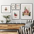 thumbnail image 4 of Juego de pared de galería de Navidad, carteles de invierno de trineo de Casa de coche rojo, arte de pared, impresiones en lienzo, imágenes, decoración del hogar de vacaciones, 4 of 4