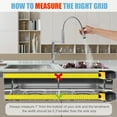 thumbnail image 4 of Stainless Steel Sink Protectors Bottom Grid With Rubber Feet 2 Pcs (silver ), 4 of 8