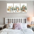 thumbnail image 2 of 3Pcs Woodland Animal Nursery Canvas Wall Art Forest Adventure Theme Animals Picture Posters Wall Decor Cute Watercolor Deer Bear Fox Painting Print Artwork for Kids Baby Bedroom Decor 16x24in Und, 2 of 7