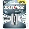 Rayovac, RAYR9VL1, 9V Lithium Battery, 1 Each