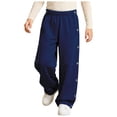 thumbnail image 2 of Haitryli Kids Boys Girls Joggers Athletic Trousers Tear Away Pants Adaptive Clothes Side Full Open Sweatpants Navy Blue 10, 2 of 7