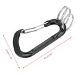 thumbnail image 1 of Multifunctional Aluminium Alloy, Carabiner Mountaineering Lock Outdoor Camping Mousqueton D Buckle Outdoor Accessory Black, 1 of 7