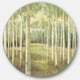 Designart 'Aspens Neutral Forest' Ferme en Métal Cercle Art Mural – image 1 sur 3