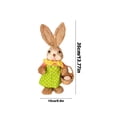 thumbnail image 1 of Easter Bunny DIY Craft Kit for Kids, Handmade Wicker Rabbit Ornament Set with Complete Materials, Creative Holiday Activity for Family and Home Decor, 1 of 3