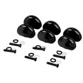 thumbnail image 1 of Guitar Tuning Key Button, Stable Fashionable Robust Folk Guitar Tuning Peg Handle Decorative 6Pcs Simple Installation  for Replacement Black,Gold, 1 of 7