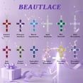 thumbnail image 5 of Beautlace Birthstone Cross Necklace for Women,18K White Gold Plated Cross Pendant,December Tanzanite Birthstone Necklace Jewelry Gift for Mom Wife Girlfriend Birthday Mother’s Day Christmas, 5 of 10
