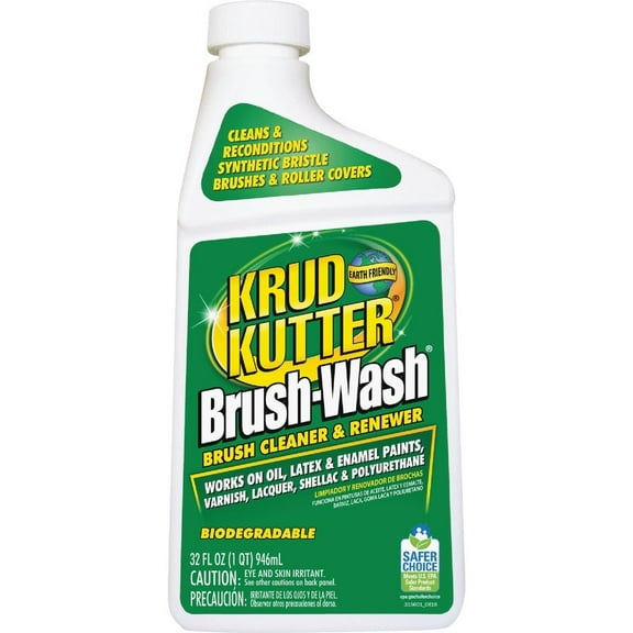 Krud Kutter Brush Wash Paintbrush Cleaner - Liquid - 1 Piece, 32 Oz