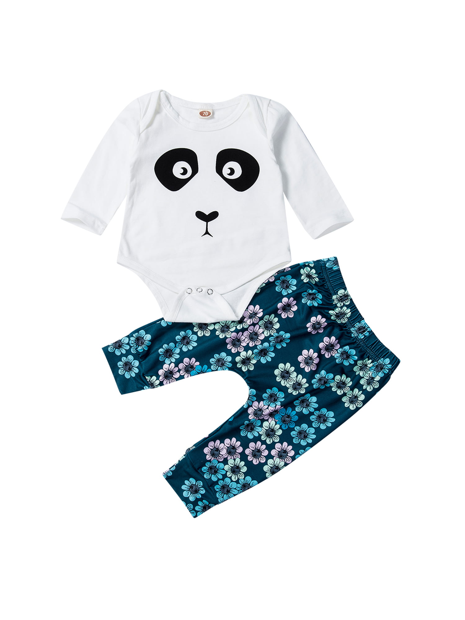 Baby kids boys clothes top vest & short pants 2PCs summer daily Outfits panda 