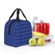 thumbnail image 5 of Fotbe Blue Lantern Shapes Bolsa Térmica con Estampado y Forro de Aluminio Grueso Bolsa de Almuerzo con Bolsillo Frontal para Hombres y Mujeres, Ideal para Trabajo, Escuela, 5 of 8