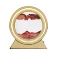 thumbnail image 2 of veasfak Lampe de Table Dynamique Scène de Sable 3D, Sablier, USB de Bureau Rouge, 2 of 9