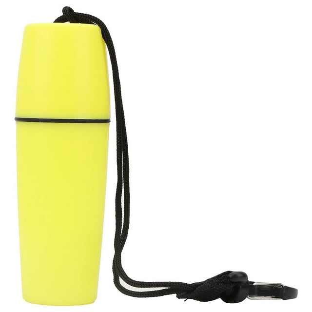 Botella sellada impermeable amarilla para aventuras de buceo, esnórquel y surf con hebilla de seguridad