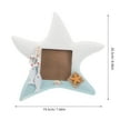 thumbnail image 2 of HOMEMAXS Skyblue Mediterranean Fish Shaped Photo Frame for Pictures Holding Wood Resin Home Decor 7.5 inch, 2 of 7