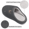 thumbnail image 3 of Ecetana Slippers for Men Memory Foam Cotton Slippers Comfort Warm Slip On House Shoes, 3 of 6
