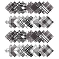 thumbnail image 2 of Soimoi Check & Tartan Print&nbsp;Precut 5-inch Cotton&nbsp;Fabric&nbsp;Quilting&nbsp;Squares&nbsp;Charm Pack DIY Patchwork Sewing Craft- White & Black, 2 of 5