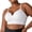 White, variant on Women Wireless Triangle Bralette No Underwire Seamless Push Up Bra Invisible Plunge V Neck Everyday Bra