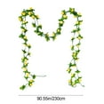 thumbnail image 3 of CuiLiyq 2 Pcs 7.55 Ft Flower Garland Artificial Rose Vines, Cute Fake Hanging Flower Vines Floral Garland Decorations for Valentines Day Wedding Party Wall Room Decor (Yellow), 3 of 7