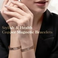 thumbnail image 5 of Wollet Floral Copper Magnetic Bracelets for Women, Magnetic Pure Copper Jewelry  Set, 5 of 6