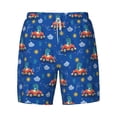 thumbnail image 4 of Lsque Mens Swim Trunks Dinosaur Driving Pattern - Bathing Suit Compression Liner - Beach Swim Shorts Swimwear - (S-3XL) - Stretch Quick Dry -XX-Large, 4 of 9