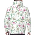 thumbnail image 7 of Daiia Lilies Flowers for Men's Fashion Hoodies & Sweatshirts with Kangaroo Pocket Hooded Sweatshirt Breathable & Moisture Wicking-Medium, 7 of 7