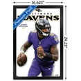 thumbnail image 3 of NFL Baltimore Ravens - Lamar Jackson Feature Series 23 Wall Poster, 14.725" x 22.375" Framed, 3 of 6