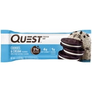 Quest Protein Bar ، Cookies & Cream ، High Protein ، خالي من الغلوتين ، 8 Count