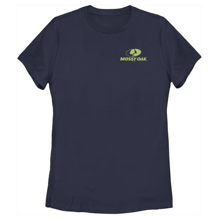 Women s Mossy Oak Small Green Classic Logo Graphic Tee Navy Blue 2X Large