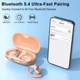 thumbnail image 7 of Open Ear Headphones, Open Ear Earbuds with Comfortable Earhook, 58H HiFi Stereo Bone Conduction Earbuds with Mic, Noise Cancelling,Bluetooth 5.4 Earphones, IP7 Waterproof Wireless Earbuds for Workout, 7 of 7