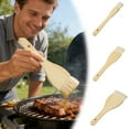 thumbnail image 2 of Wooden Sauce Brush for Cooking BBQ Grilling Baking, Food Grade Basting Brush for Butter Oil Marinade Application Kitchen Utensil, Kitchen Wood Handle Brush (3 Pcs), 2 of 8