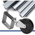 thumbnail image 3 of Rueda de goma para puerta de 4", rueda giratoria con resorte, rueda resistente, rueda giratoria de transporte industrial para puerta con capacidad de carga de 220 lb/100 kg, 3 of 5