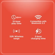 RadioShack White Bluetooth Headphones