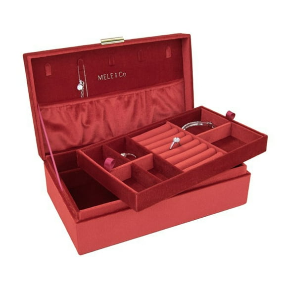 Mele and Co Jewel Velvet Jewelry Box